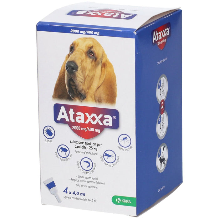Krka Ataxxa Cani 25 - 40 Kg 4 Pipette EQUIVALENTE ADVANTIX