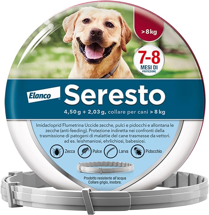 Seresto Collare Antiparassitario Per Cani Sopra 8kg 70cm