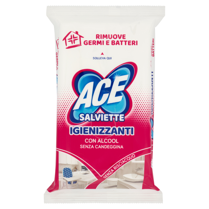 Ace Salviette Igienizzanti Con Alcool 40 Pezzi