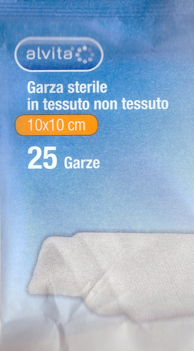 ALLIANCE HEALTHCARE IT.DIS.SpA Alvita Garza Sterile In Tessuto Non Tessuto 10 X 10 25 Pezzi