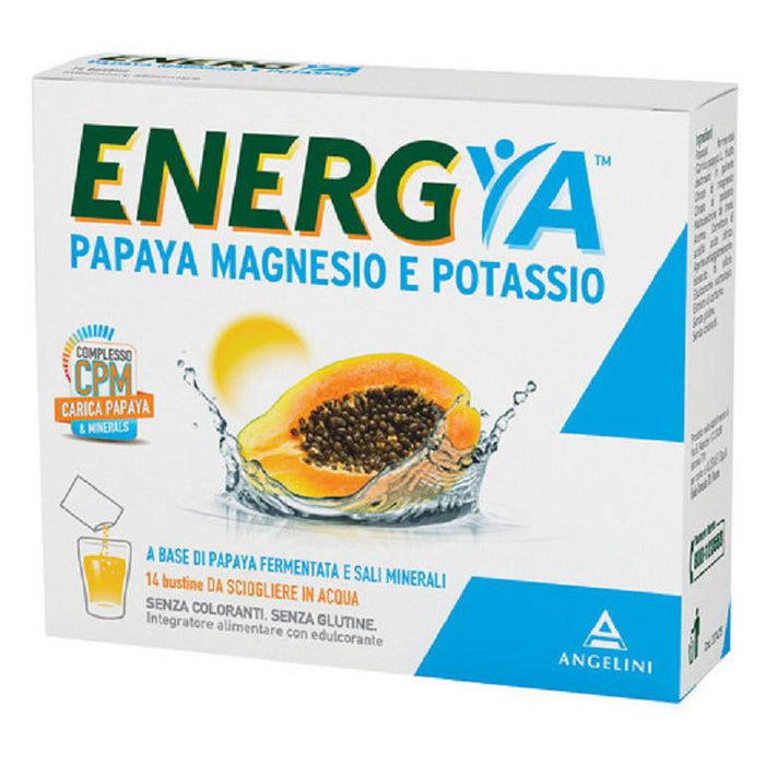ANGELINI Energya Papaya Magnesio e Potassio 14 Bustine