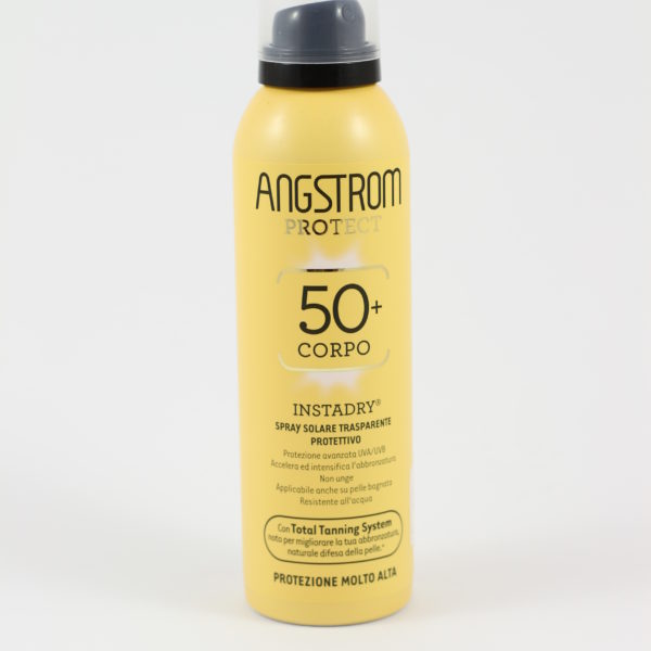 ANGSTROM Instadry Spray Solare Trasparente Protettivo SPF50 150ml