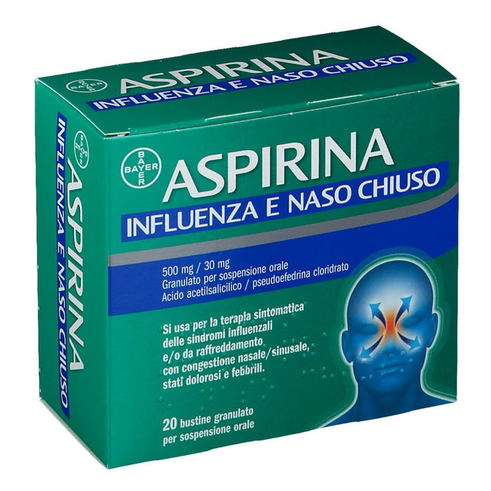 Aspirina Influenza e Naso Chiuso 20 Bustine