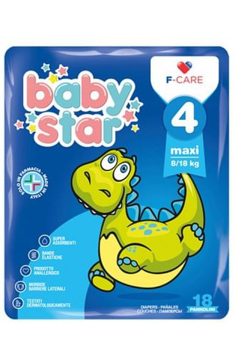 Baby Star 18 Pannolini 4 Maxi 8/18 Kg