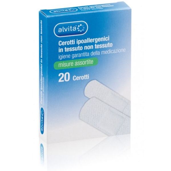 Alvita Cerotti Ipoallergenici In Tessuto Non Tessuto Misure Assortite 20 Pezzi ALLIANCE HEALTHCARE IT. DIS. SpA