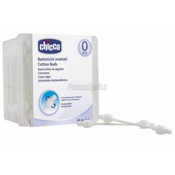 Chicco Bastoncini Ovattati Con Protezione Per Il Timpano