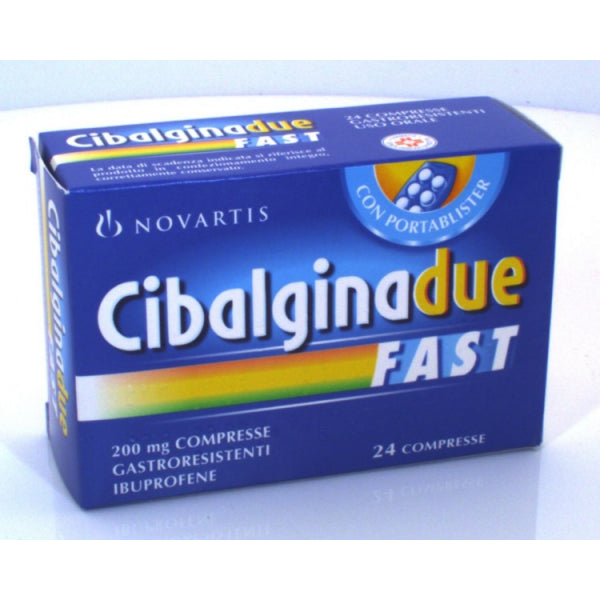 Cibalgina Due Fast 200mg 24 Compresse 