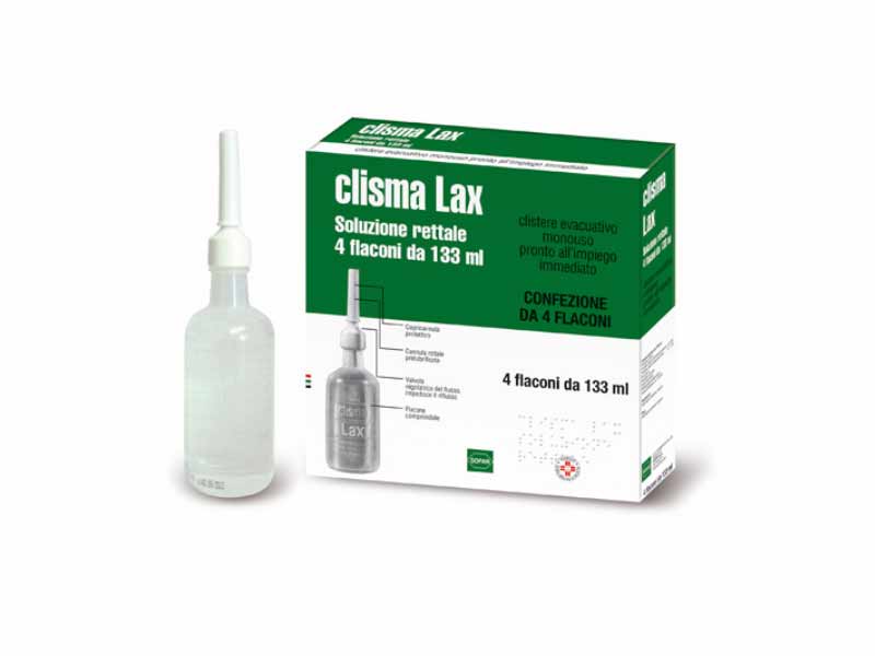 Clisma Lax Soluzione Rettale 4 flaconi 133ml