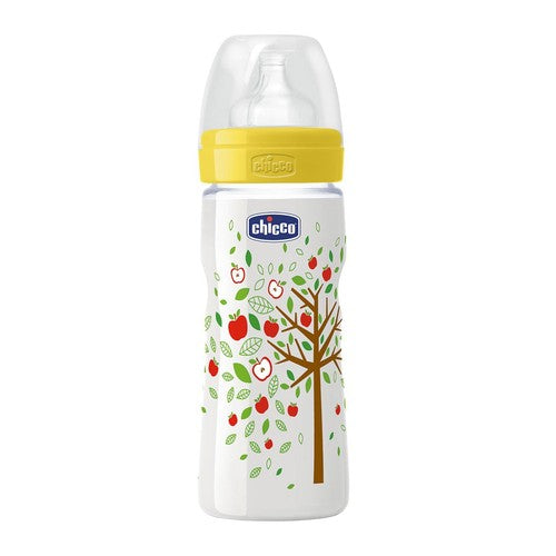 Chicco Biberon Benessere Tettarella Caucciù 330ml 4M+