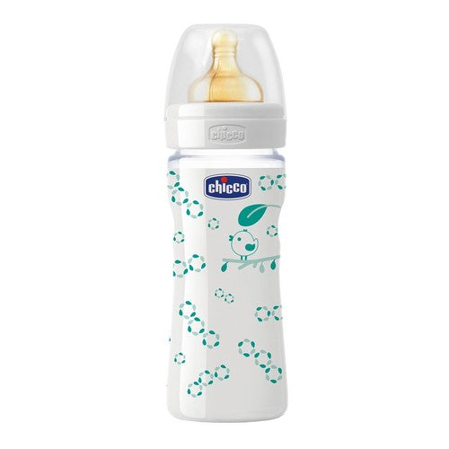 Chicco Biberon Benessere Flusso Pappa Vetro 0M+ 240ml