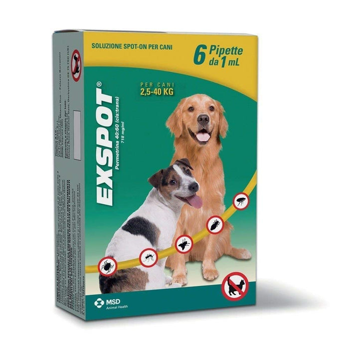 EXSPOT CANI 6 pipette 1ml - Antiparassitario in fiale