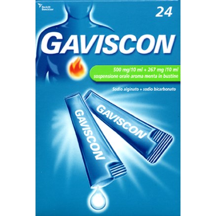 Gaviscon Sosp. Orale Aroma Menta 24 Bustine