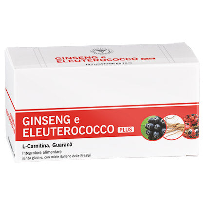 Ginseng e Eleuterococco Plus Tonico Farmacia Ugo Novelli 10 flaconcini