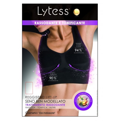 Lytess Reggiseno Lift-up Seno Ben Modellato Trattamento Rassodante Nero Tg.XXL