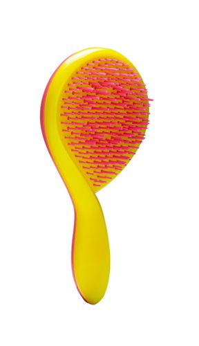 Michel Mercier Spazzola Scioglinodi Bambina Capelli Fini Gialla e Rosa