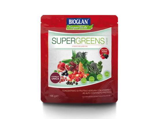 Named Bioglan Superfoods Supergreens Frutti Rossi