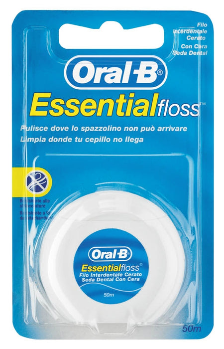 Oral-B Filo Interdentale Essentials Floss Cerato 50 Metri