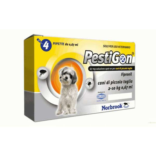 NORBROOK LABORATOIRES Pestigon Antiparassitario Spot-On Cani Piccola Taglia 2-10 kg 4 pipette
