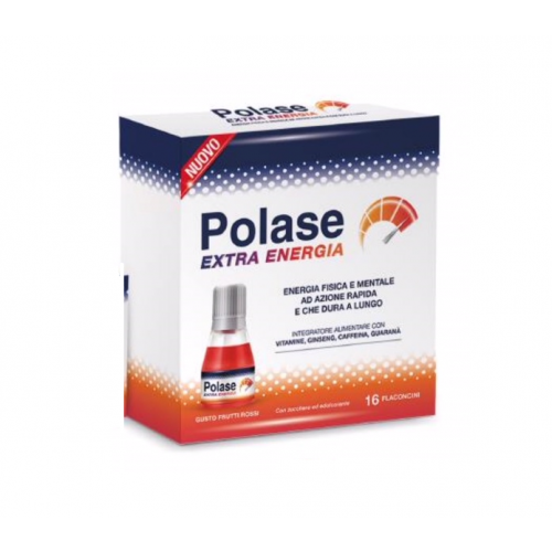 POLASE Extra Energia 16 Flaconcini Gusto Frutti Rossi