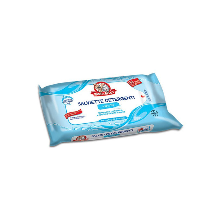 Sano E Bello 50 Maxi Salviette Detergenti Al Talco