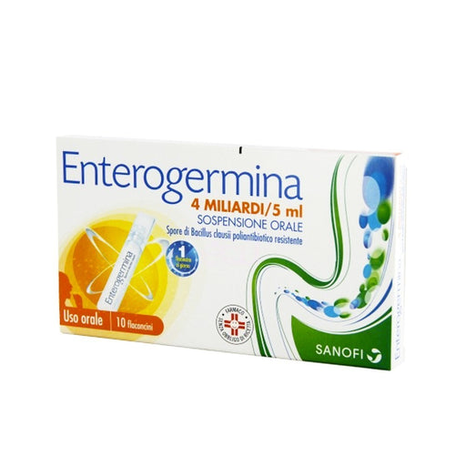 SANOFI SpA Enterogermina 4 Miliardi/5 ml 10 Flaconcini