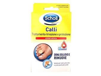 Scholl Trattamento Calli Rimozione e Protezione 4 cerotti+4 dischetti