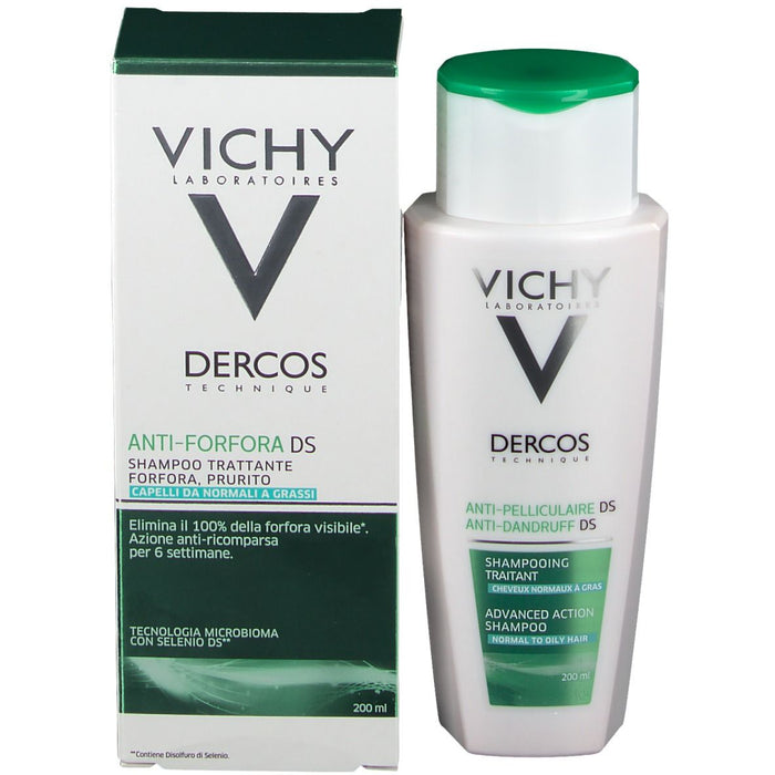 Vichy Dercos Shampoo Anti Forfora DS Capelli Grassi 200ml