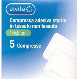 Alvita Compressa Adesiva Sterile In Tessuto Non Tessuto 10 X 8 Cm 5 Pezzi ALLIANCE HEALTHCARE IT. DIS. SpA