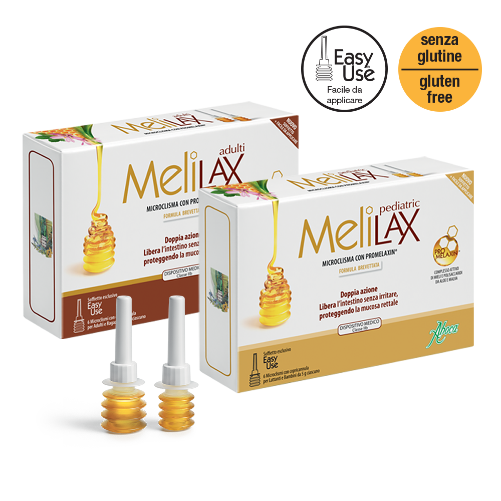 Aboca - Melilax Pediatric, 6 microclisma 5g – GOLDFARMACI