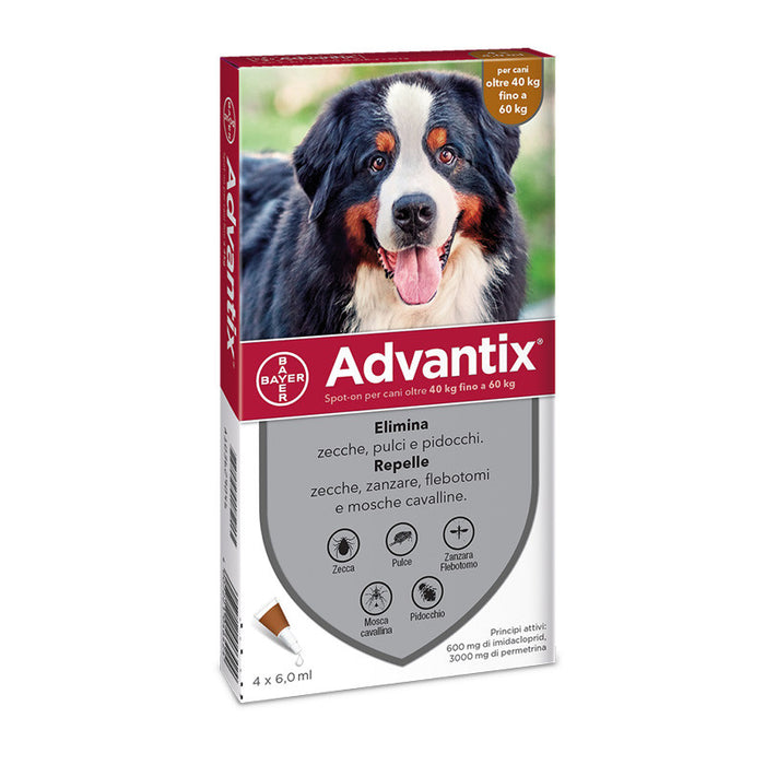 Bayer Advantix Antiparassitario Cani da 40kg a 60kg