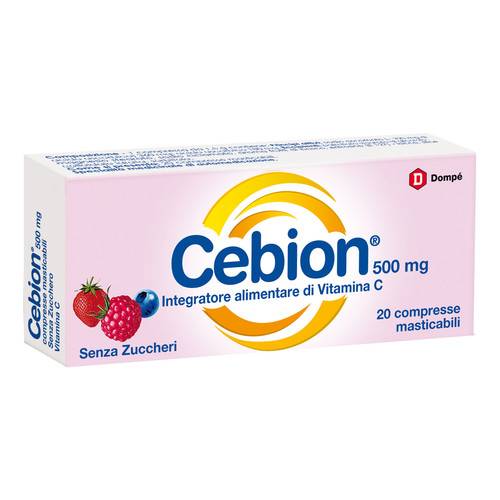 Cebion 500mg 20 Compresse Masticabili Senza Zucchero