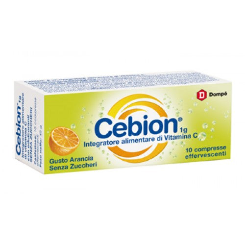 Cebion 1g 10 Compresse Effervescenti Arancia Senza Zucchero