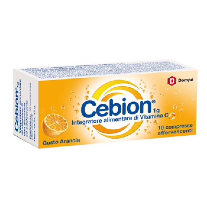 Cebion 1g 10 Compresse Effervescenti Arancia