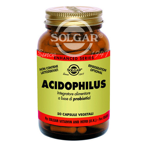 Solgar Acidophilus Integratore Alimentare 50 Capsule Vegetali 22g