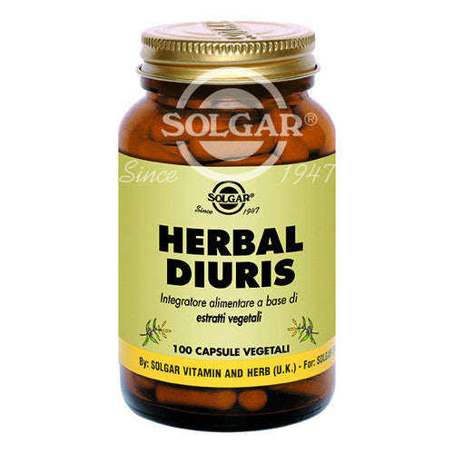 Solgar Herbal Diuris Integratore Alimentare 100 Capsule Vegetali 65 g