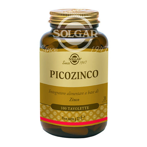 Solgar Picozinco Integratore Alimentare 100 tavolette 27 g