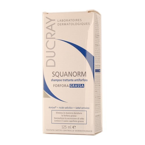 Ducray Squanorm Shampoo Forfora Grassa 125 ml