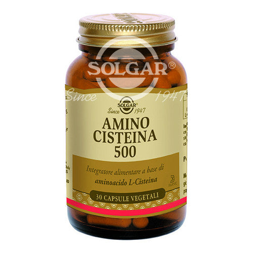 Solgar Amino Cisteina 500 Integratore Alimentare 30 Capsule Vegetali 24 g