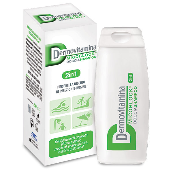 Dermovitamina MicoBlock Doccia-Shampoo Per Pelli A Rischio Di Infezioni Fungine