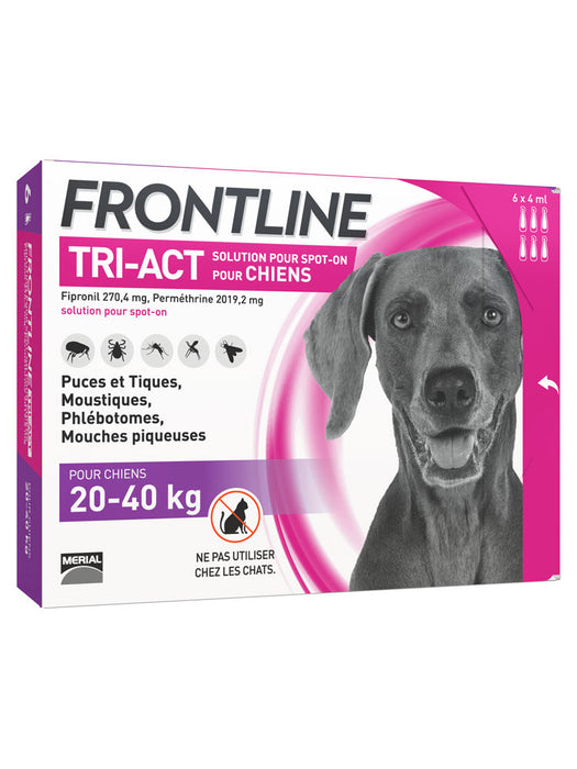 Frontline Tri-Act 20-40kg 3 pipette