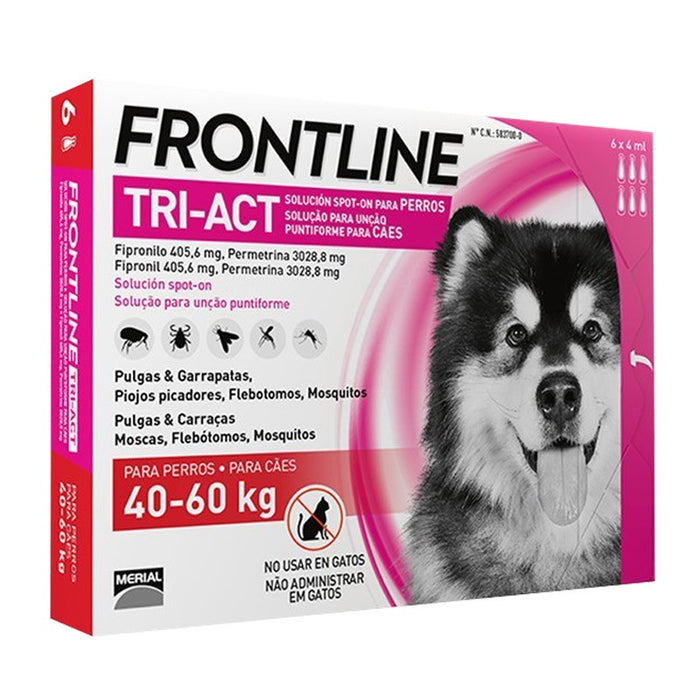 Frontline Tri-Act 40-60kg 3 pipette