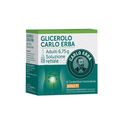 Glicerolo Carlo Erba Adulti 6,75 g Soluzione Rettale Glicerolo Camomilla E Malva 6 contenitori monodose