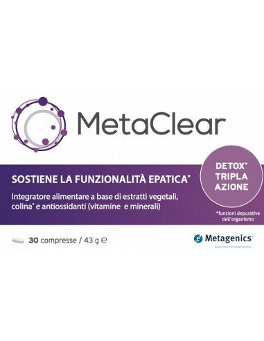 METAGENICS MetaClear 30 Compresse