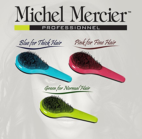 Michel Mercier Spazzola Scioglinodi Capelli Normali Colore Verde e Bianca