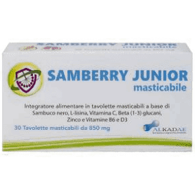 Alkadae Samberry Junior 30 Tavolette Masticabili