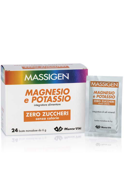 MARCO VITI FARMACEUTICI SpA Massigen Magnesio e Potassio 24 Buste Zero Zuccheri