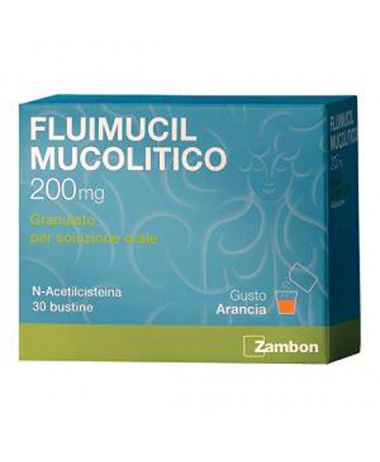 ZAMBON ITALIA SrL Fluimucil Mucolitico 200 mg 30 Bustine